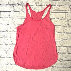 Lululemon What the Sport Singlet Tank Pink Striped Racerback Tank - Size 8